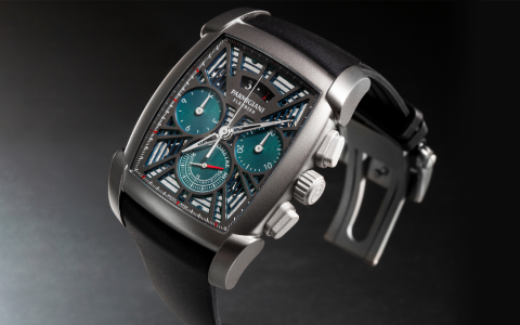 少見酒桶形計(jì)時(shí)機(jī)芯｜PARMIGIANI FLEURIER Kalpa鈦金屬計(jì)時(shí)碼表