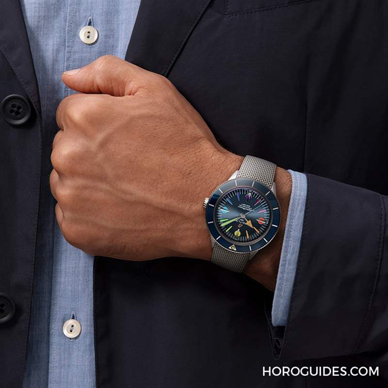 BREITLING - 點亮彩虹，向抗疫醫(yī)護英雄致敬｜百年靈Superocean Heritage  '57 限量版II