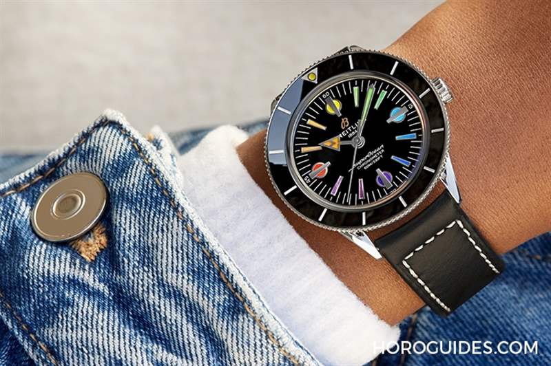 BREITLING - 點亮彩虹，向抗疫醫(yī)護英雄致敬｜百年靈Superocean Heritage  '57 限量版II