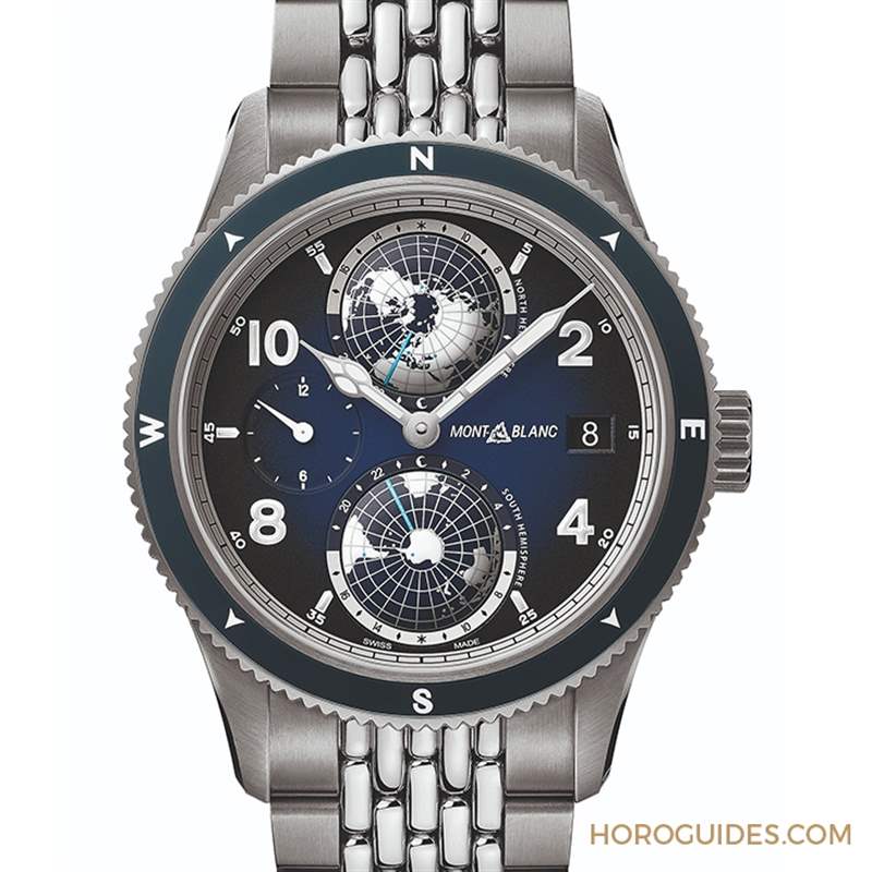 MONTBLANC - 冷光、冰藍與專業：風格型男工具表三大標配｜萬寶龍1858 Geosphere腕表