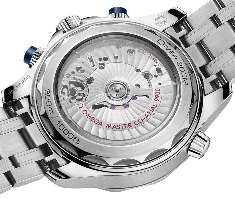 歐米茄海馬潛水員300計時碼表底蓋