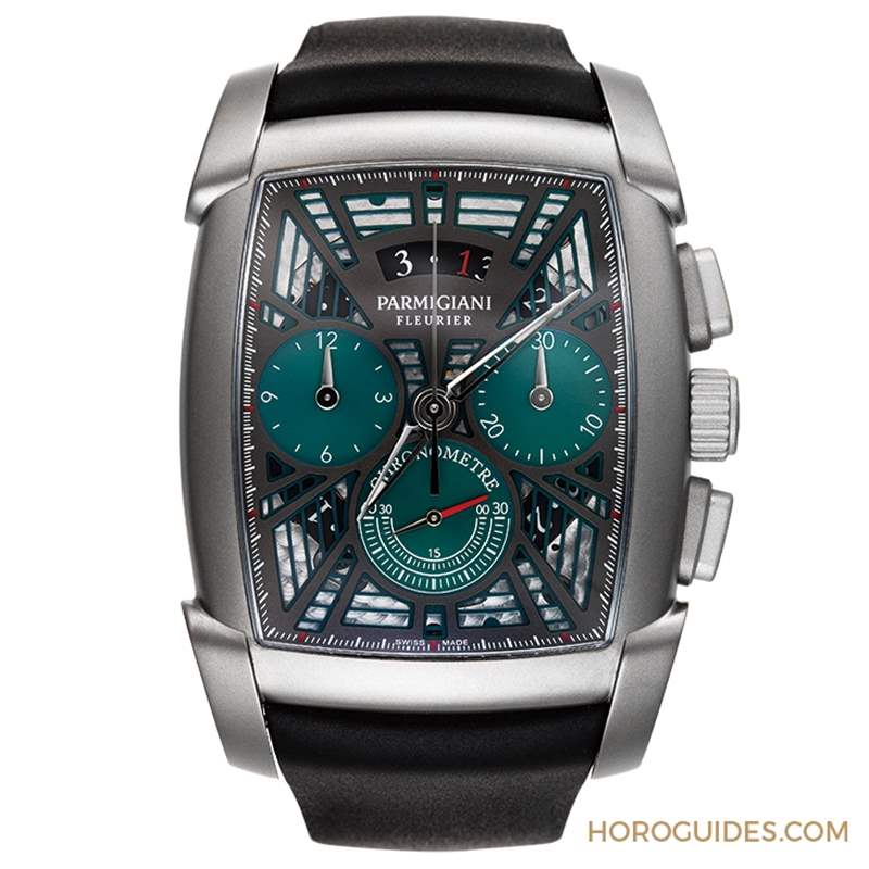 PARMIGIANI FLEURIER - 少見酒桶形計(jì)時(shí)機(jī)芯｜PARMIGIANI FLEURIER Kalpa鈦金屬計(jì)時(shí)碼表