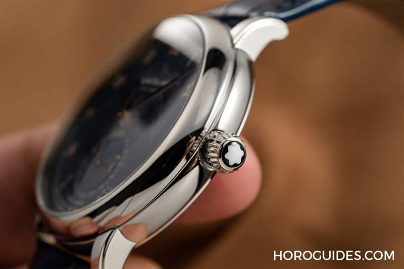 冰川紋藍面，暮色下的白朗峰頂印象｜Montblanc明星傳承系列限量新作-復刻表