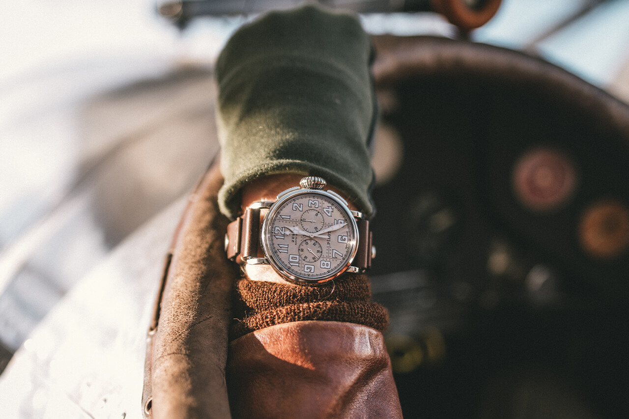 真力時(shí) Pilot Type 20 計(jì)時(shí)碼表銀