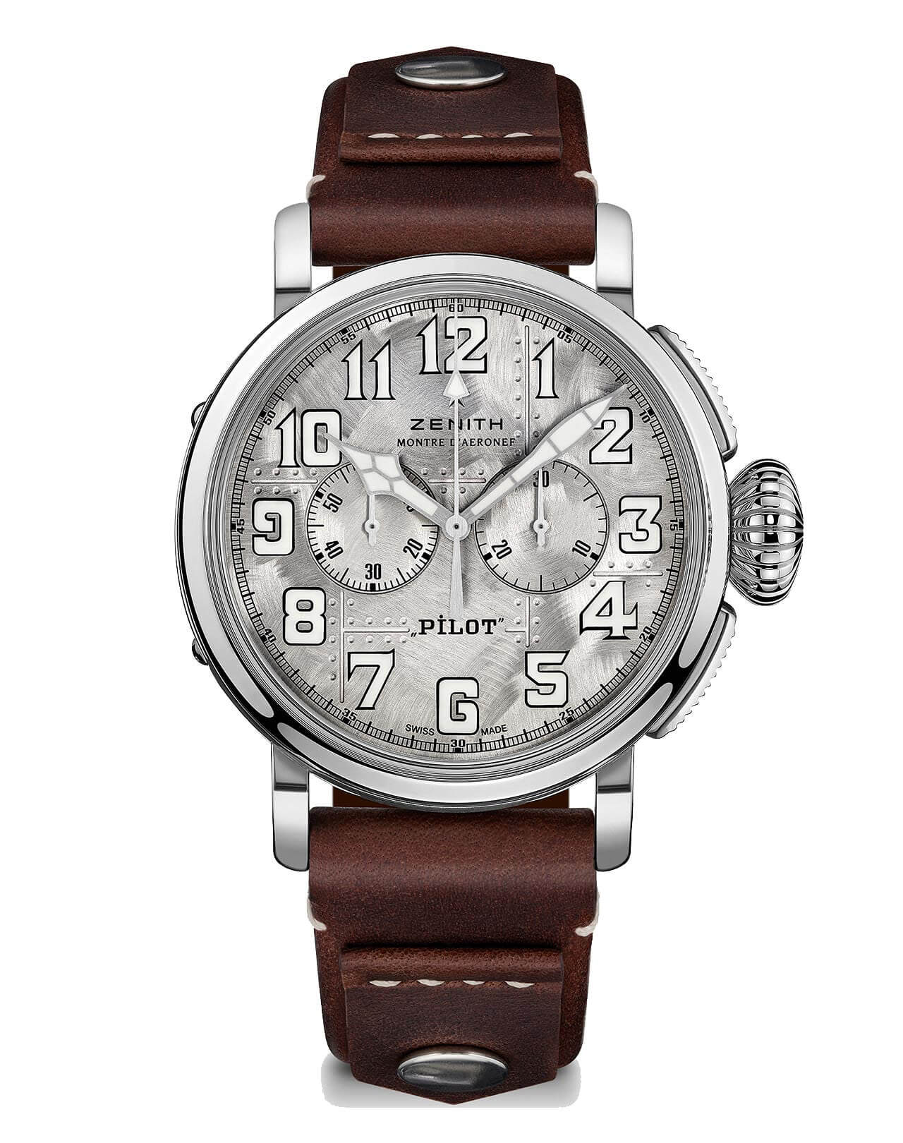 真力時(shí) Pilot Type 20 計(jì)時(shí)碼表銀