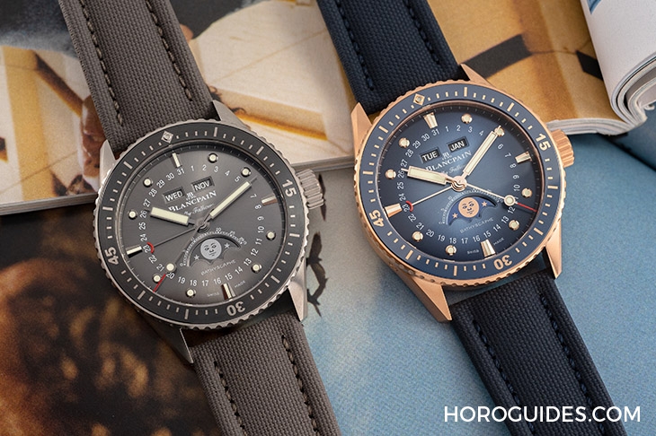 BLANCPAIN - 允文允武的進(jìn)階潛水表：Blancpain五十噚深潛器全日歷月相腕表