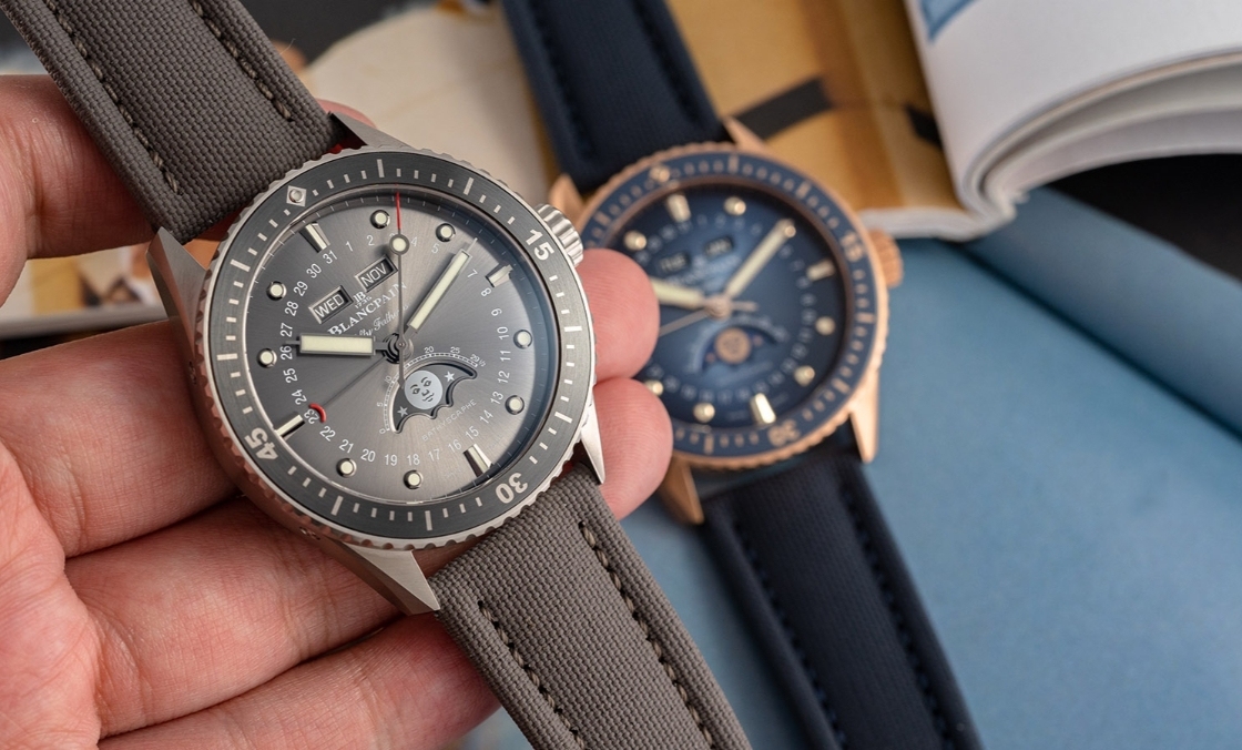 允文允武的進(jìn)階潛水表：Blancpain五十噚深潛器全日歷月相腕表