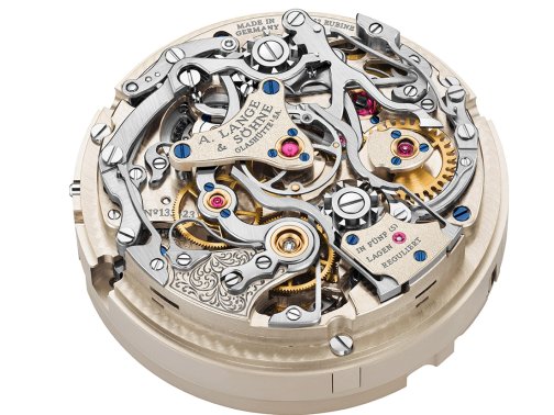 朗格·格拉蘇蒂慶祝撒克遜制表175周年灰盤陀飛輪多功能計時腕表限量50枚