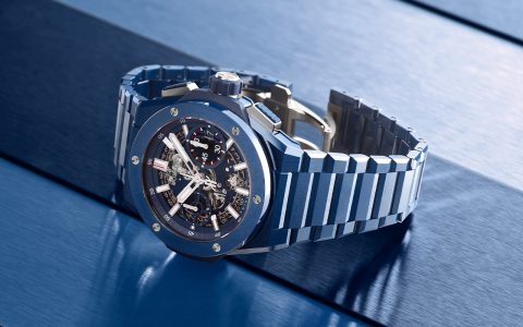 宇舶大爆炸Big Bang藍色全陶瓷版機械鏤空腕表451.?HX