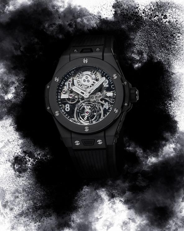 HUBLOT - 開創高性能復雜功能腕表的全新面貌宇舶大爆炸系列魔力黑陶瓷陀飛輪腕表