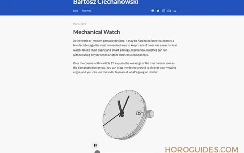 這是最有趣、最有互動性的鐘表文章：來自國外表友的機芯原理全面解析