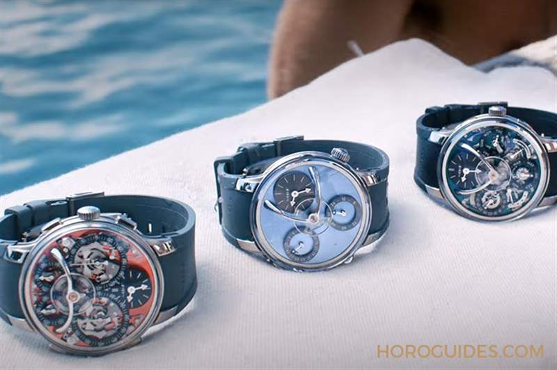 MB&F - 最有感的科幻亮眼配色，MB&F LM Split Escapement EVO冰藍(lán)面
