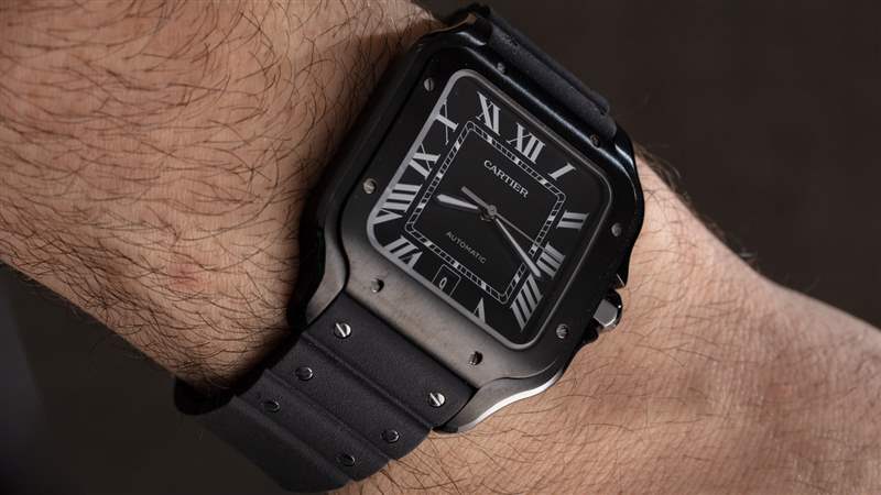 動(dòng)手：卡地亞桑托斯黑色 aDLC WSSA0039 手表