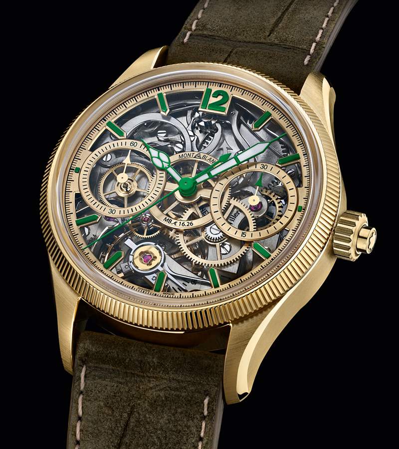 萬寶龍 1858 'The Unveiled Secret' Minerva 單按鈕計(jì)時碼表