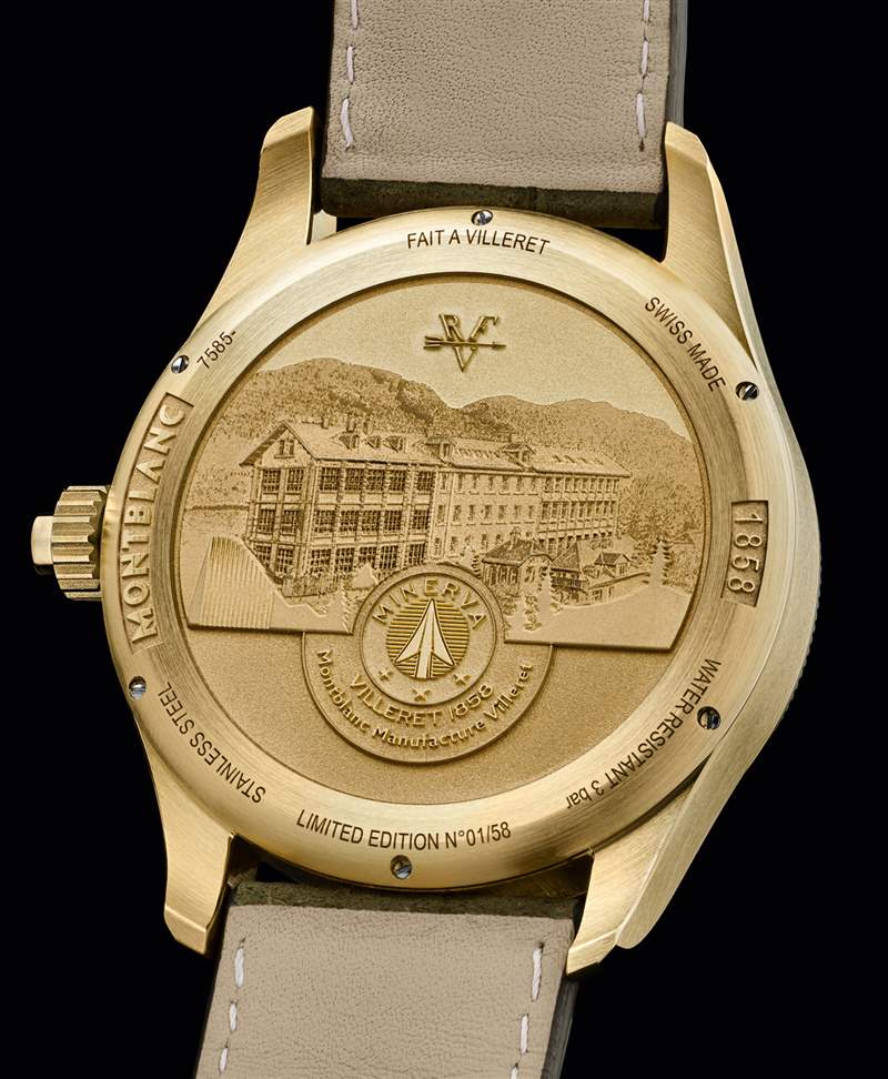 萬寶龍 1858 'The Unveiled Secret' Minerva 單按鈕計(jì)時碼表