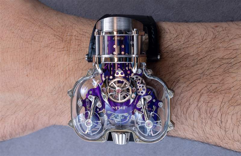 動(dòng)手操作：MB&F Horological Machine 9 Sapphire Vision HM9-SV 手表