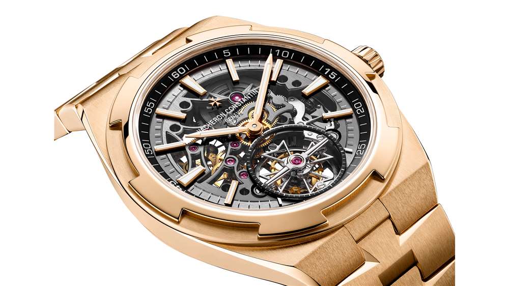 江詩(shī)丹頓 Overseas Skeleton Tourbillon 玫瑰金