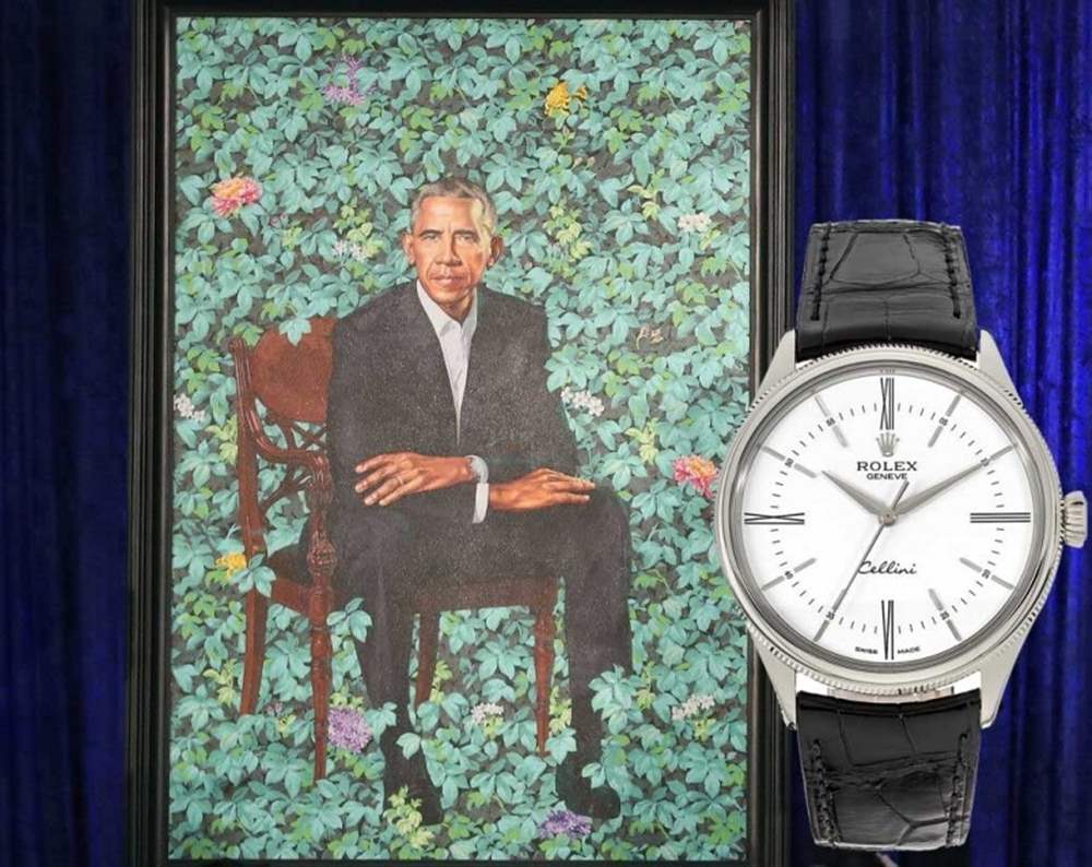 總統(tǒng)畫像登場奧巴馬戴邊款勞力士？