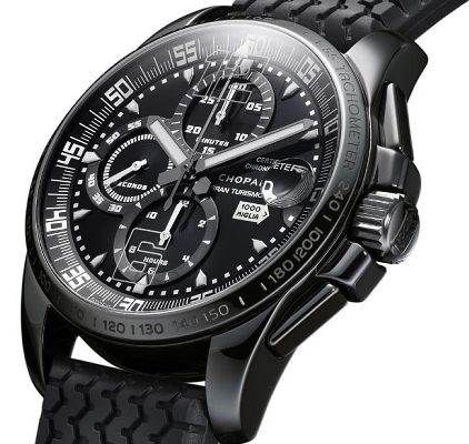 蕭邦速度黑色計時碼表LE手表在eBay上。