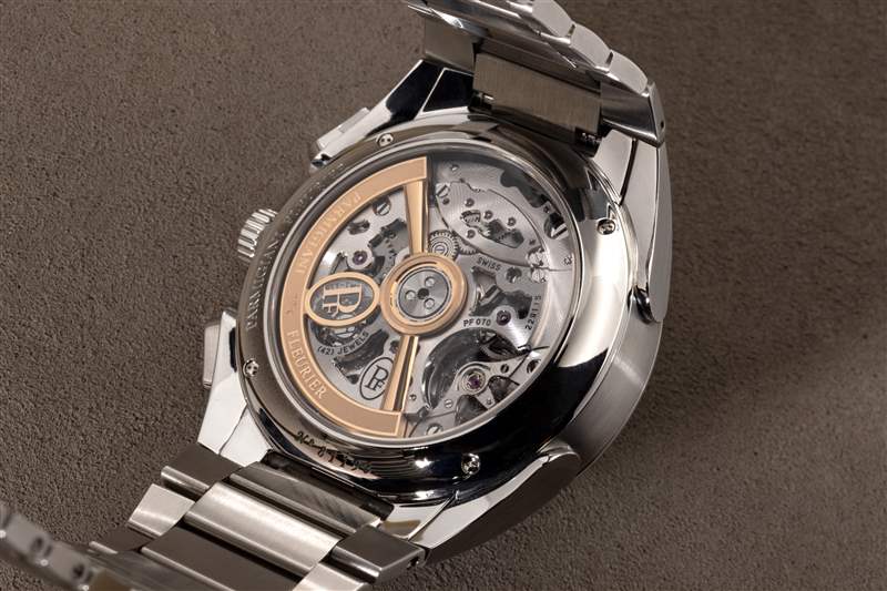 Parmigiani Tonda PF Chronograph Blue Dial Steel 內部機芯的圖像。