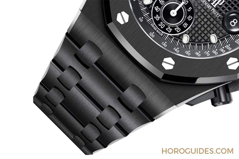 AUDEMARS PIGUET - 愛彼皇家橡樹離岸型自動上鏈計時碼表首見黑陶瓷鏈帶款、祭出黃金結(jié)合黑陶瓷的對比美