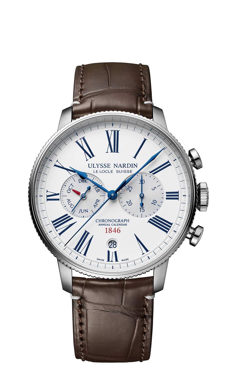 隆重推出雅典表Marine Torpilleur年度計時碼表參考了20世紀早期科學家、賽車手和奧運會計時員使用的懷表