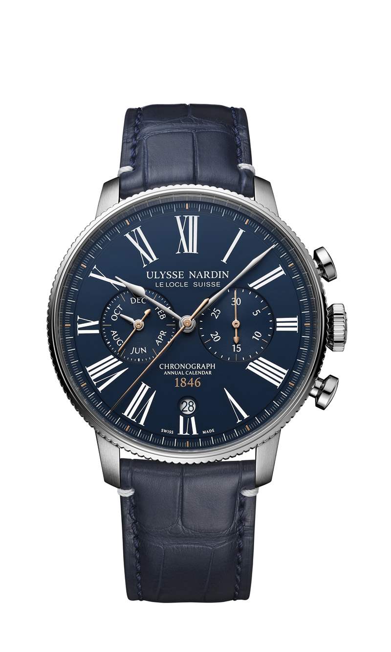 隆重推出雅典表Marine Torpilleur年度計時碼表參考了20世紀早期科學家、賽車手和奧運會計時員使用的懷表