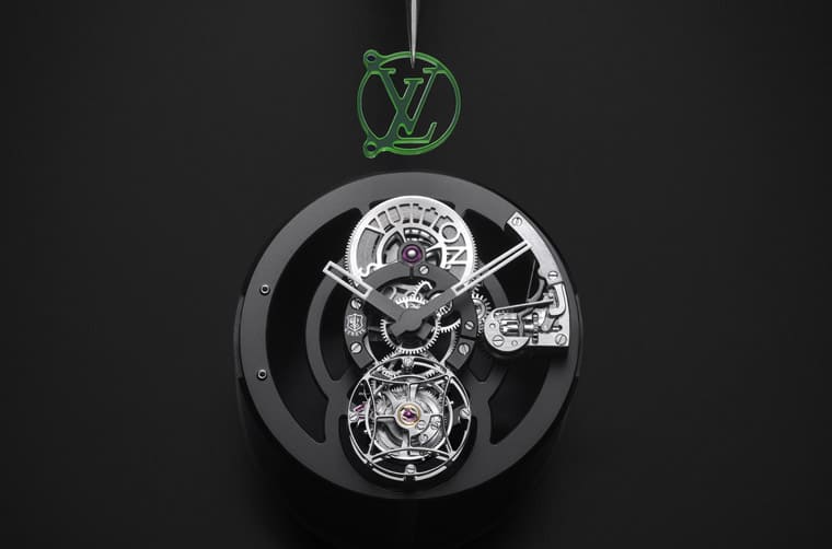 路易威登Tambour Moon飛行陀飛輪日內瓦印記手表新增綠色與黃色藍寶石版本