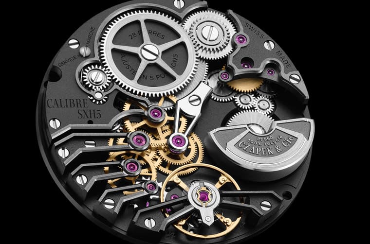 面盤設計很有巧思、要價超過百萬的CZAPEK運動風三針表