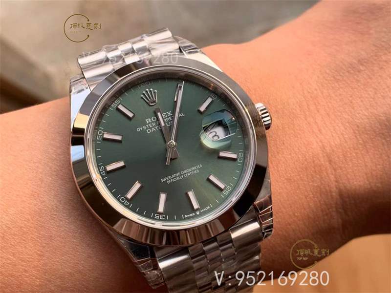 VS廠勞力士日志41mm光圈薄荷綠腕表做工怎么樣-復(fù)刻表