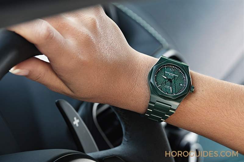 GIRARD-PERREGAUX - 英國賽車綠的超激魅力！ 芝柏表桂冠系列綠色陶瓷腕表阿斯頓·馬丁特別版42毫米& 38毫米