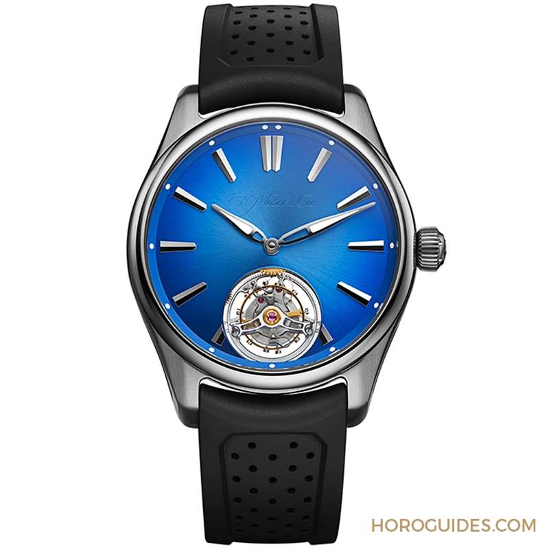 H. MOSER & CIE - 超醒目北極藍面盤加持！ 亨利慕時開拓者系列表徑40毫米新規格現身