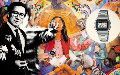 看電影Ke Huy Quan在奧斯卡領跑者“Everything Everywhere All At Once”中佩戴卡西歐