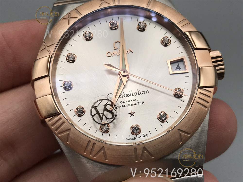 VS廠(SBF廠)歐米茄星座38mm間金白做工如何,對比正品怎么樣