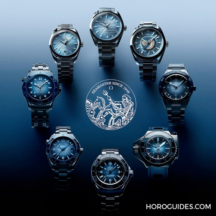 OMEGA - OMEGA海馬系列75周年，夏日藍面11員全新報到！ 色調深淺絕妙對應防水深度