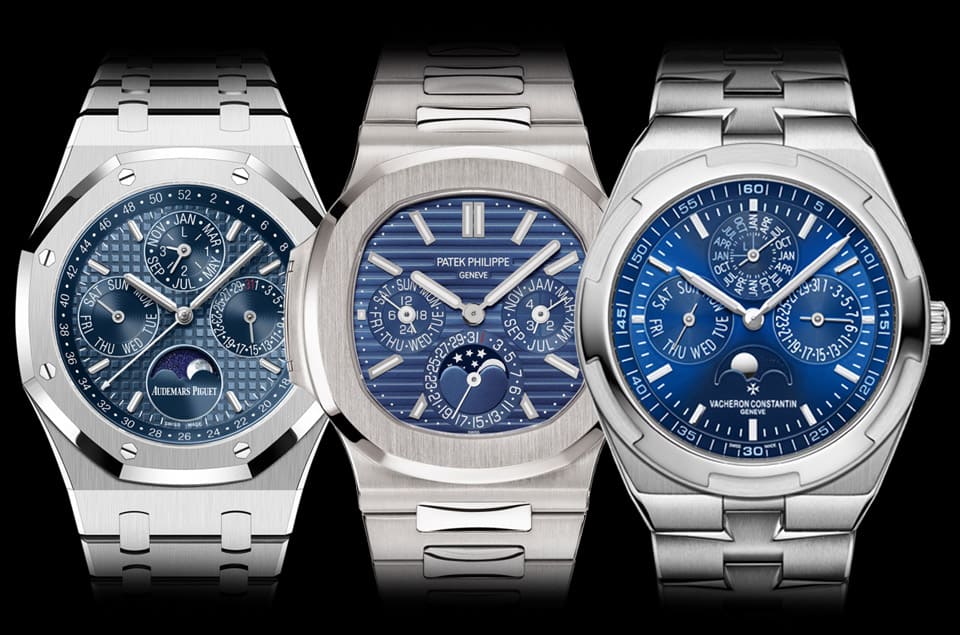 皇家橡樹、金鷹和Overseas等藍(lán)面萬年歷運(yùn)動(dòng)表一年前后價(jià)格平均下滑30%