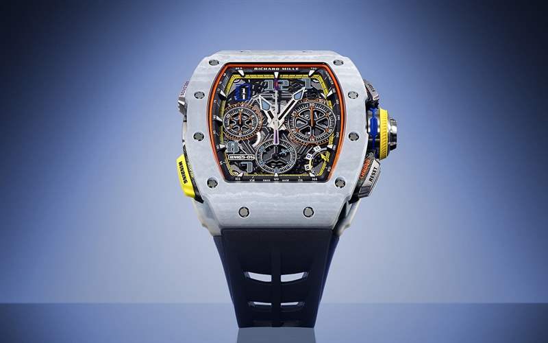 『新表』理查米爾推出灰色石英纖維表殼版RM 65-01 Split Seconds Chronograph雙追針計(jì)時(shí)碼表