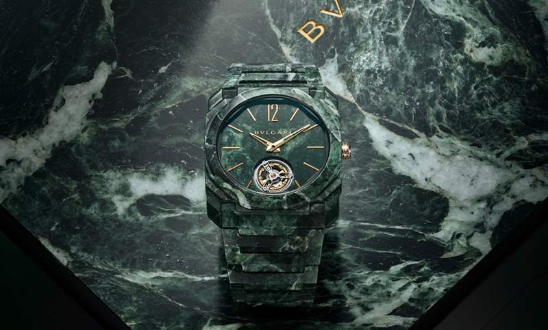 BVLGARI - 奇絕之美！ 前衛演繹羅馬帝國魂，BVLGARI Octo Finnisimo超薄陀飛輪腕表大理石款