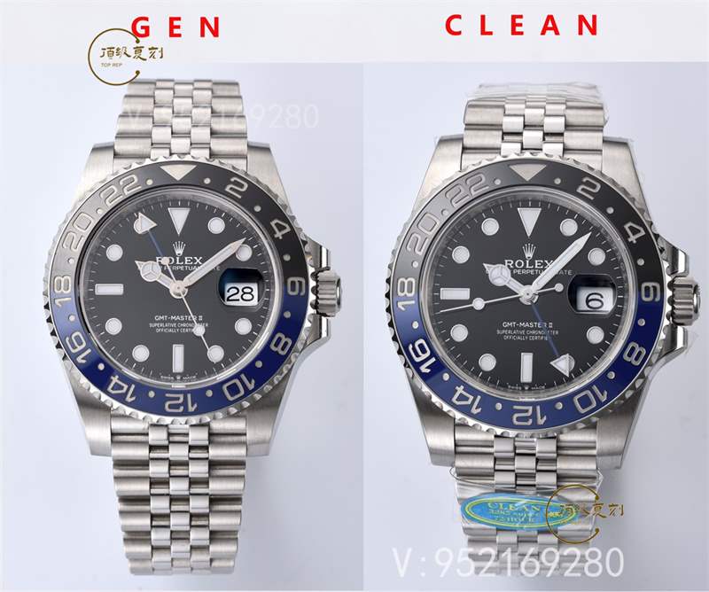 Clean廠C廠國米圈對比評測,C廠勞力士藍(lán)黑圈和正品對比差距大嗎