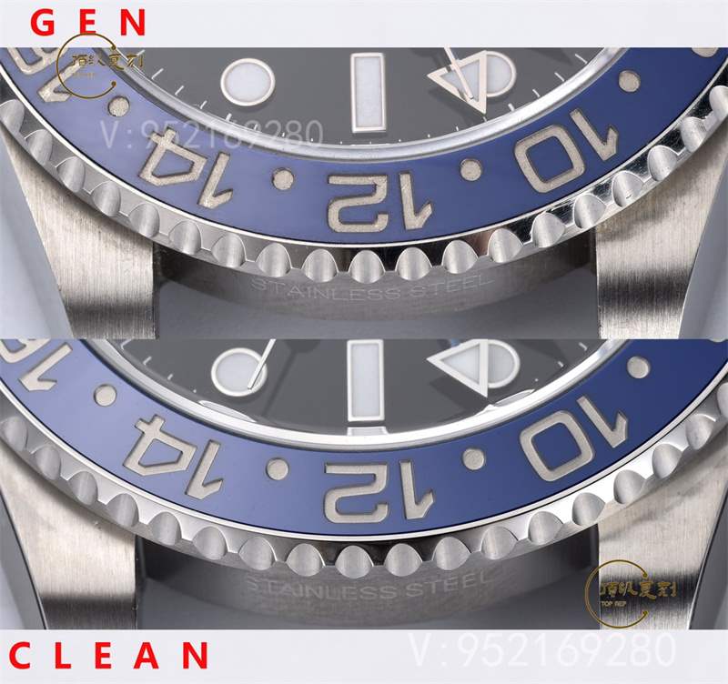 Clean廠C廠國米圈對比評測,C廠勞力士藍(lán)黑圈和正品對比差距大嗎