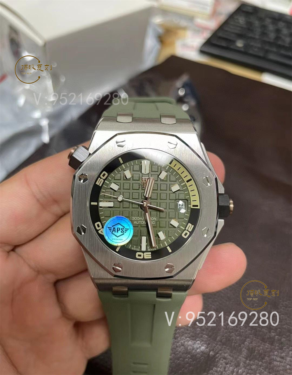 APS廠愛彼AP15720真假對比評測,APS廠愛彼15720對比正品區別大嗎