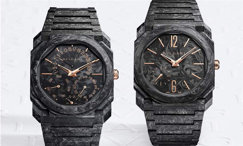 BVLGARI - GWD 2023速報｜BVLGARI以鍛造碳與玫瑰金全新演繹Octo Finissimo超薄萬年歷、超薄自動腕表