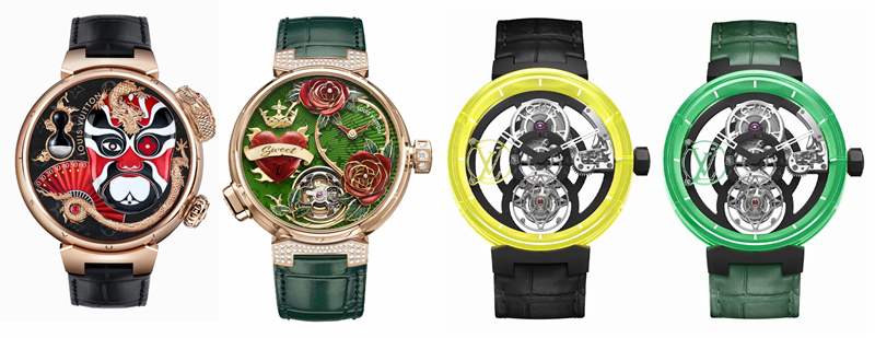 Louis Vuitton推出高級(jí)腕表新作：Tambour Fiery Heart動(dòng)偶腕表、Tambour Opera動(dòng)偶腕表，Tambour Moon飛行陀飛輪日內(nèi)瓦印記系列腕表