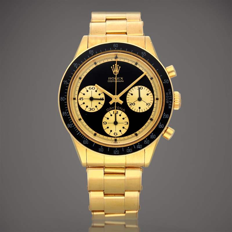 一枚黃金表殼Daytona JPS計時碼表以223.8萬瑞郎破紀(jì)錄成交