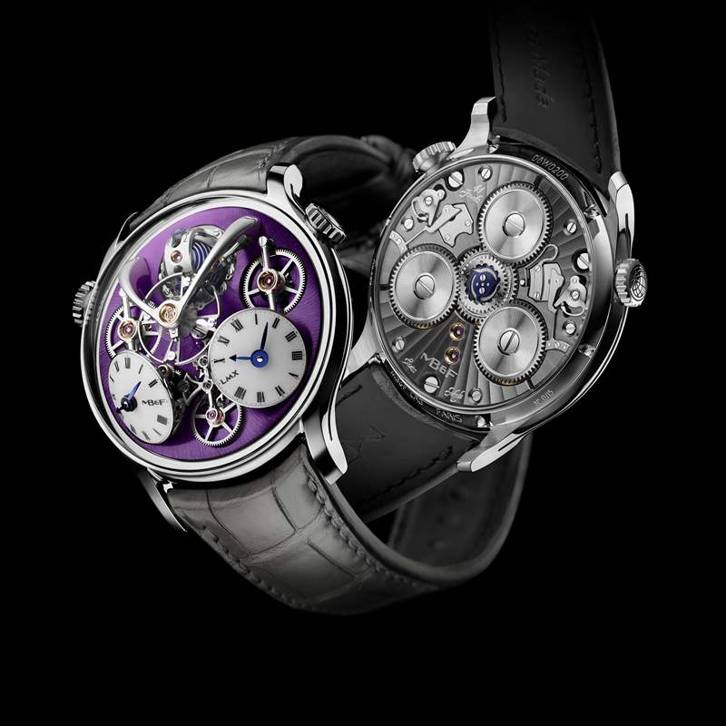 MB&F推出LMX Paris Edition限量版雙時(shí)區(qū)腕表：紫色雙時(shí)區(qū)表盤