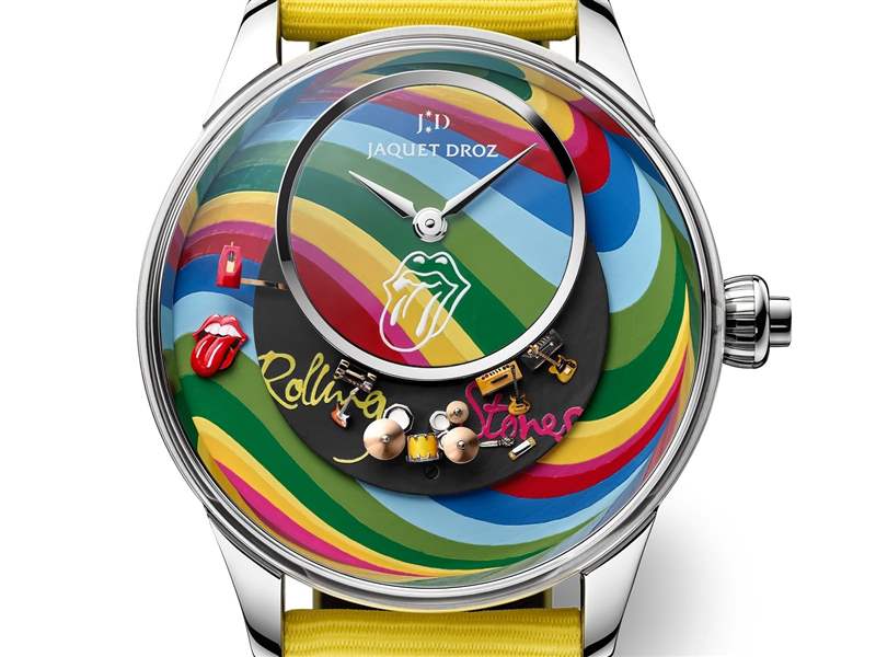 Jaquet Droz推出The Rolling Stones Automaton滾石樂隊主題腕表：黑膠唱片與機巧裝置