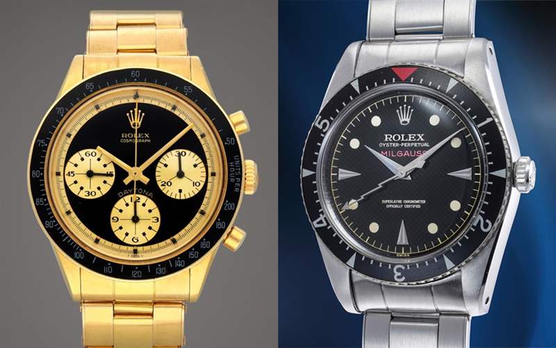 一枚黃金表殼Daytona JPS計時碼表以223.8萬瑞郎破紀(jì)錄成交