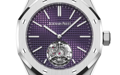 愛彼推出Royal Oak Selfwinding Flying Tourbillon Extra-Thin RD3紫色表盤超薄陀飛輪腕表