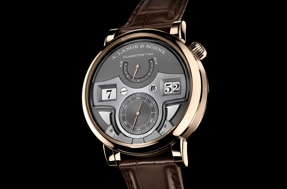 朗格Zeitwerk十進(jìn)制三問表改采品牌獨家蜂蜜金材質(zhì)亮相