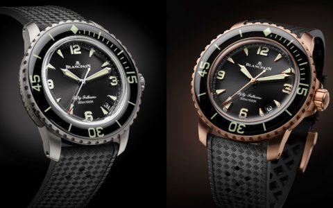 42mm新成員報(bào)到！ BLANCPAIN Fifty Fathoms 18K紅金、23級(jí)鈦金新款登場(chǎng)
